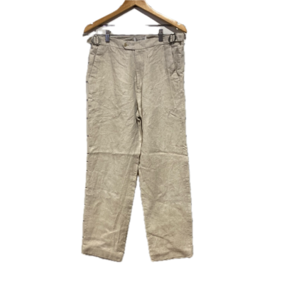 Assembly Label Mens Size 34 Linen Pants Beige 