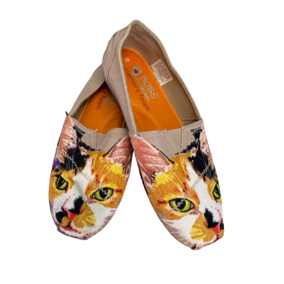  BOBS for Cats, Skechers Size W7US/AU7/4UK Cat Themed On Shoes