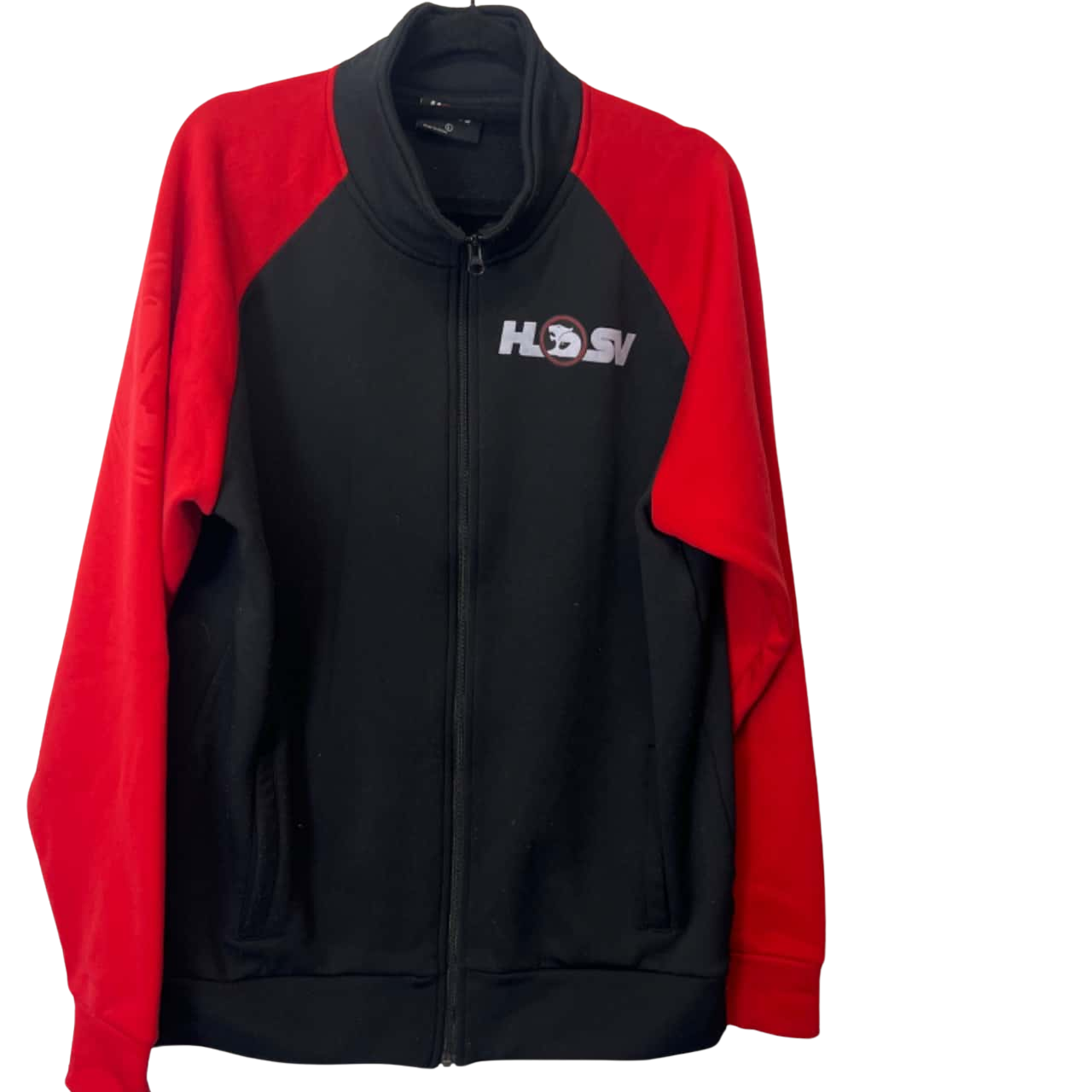 HSV Size L Front Zipper Black / Red Jacket (s)