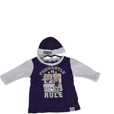 AFL Kids  Size 000 Top Purple / White 