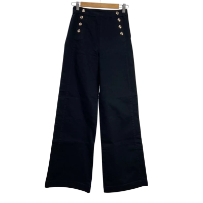 Brand New - Portmans - Womens Wide Leg Pants - Size 6 - Black (RRP $129.95)