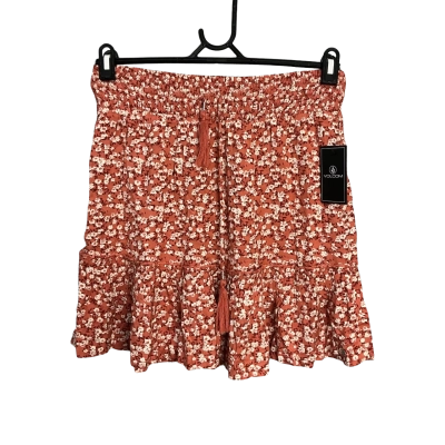 Volcom Womens  Size 14 Mini Skirt Coral 