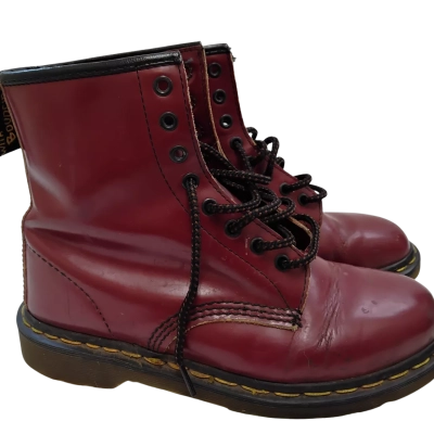 Dr Martens Womens  Size 8 Boots Maroon 