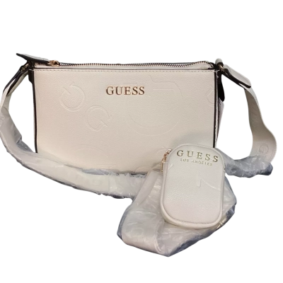 NEW - Guess Womens Handbag Cream with Coin Purse