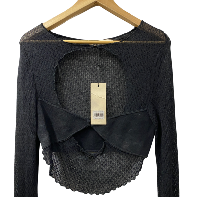 Bec & Bridge Womens  Size S Long Sleeve Top Black  