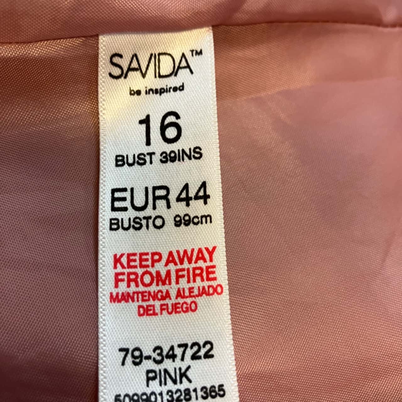 Savida Shell Button Savida Women's Button Up / Elasticated Bottom Winter Coat Pink Size 16 ...
