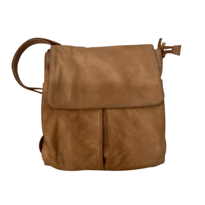  Womens In Leatherz Beige Cross Body Bag 