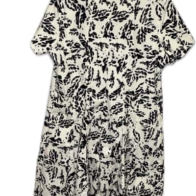 Vivid Womens black and white maxi dress