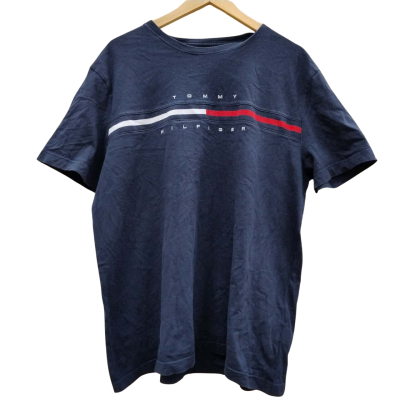 Tommy Hilfiger Mens Size XL Short Sleeve Shirt Blue (2)