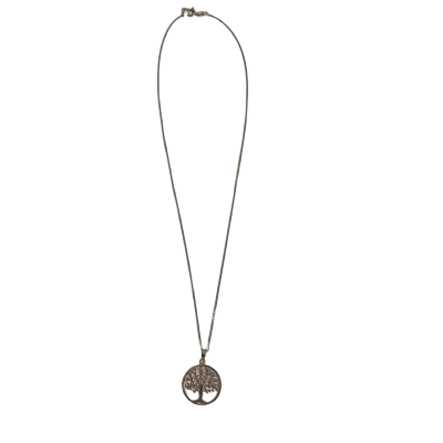  Womens 925 Sterling Silver Tree Of Life Pendant Necklace 
