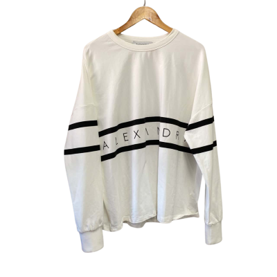 Alexandra Womens  Size M Sweatshirt White 