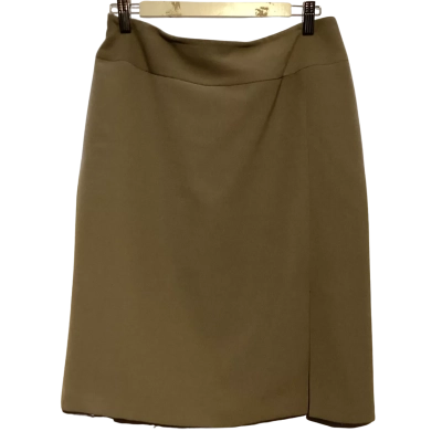  Womens  Size 12 High Waist Skirt Brown 