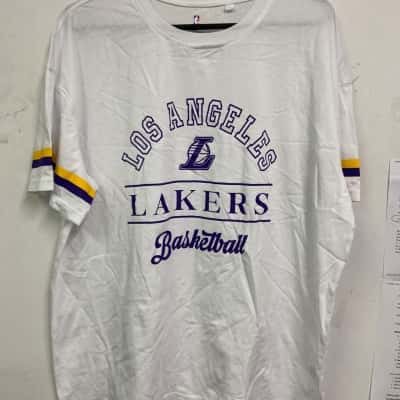 NBA Mens  Size XXL Short Sleeve T-shirt White 