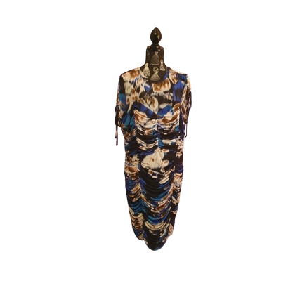 City Chic Womens  Size M Bodycon Dress / Formal Dress Blue / Floral BNWT