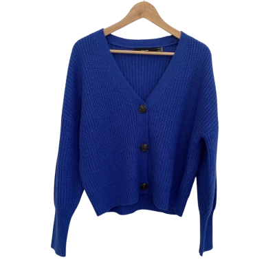 Vero Moda Womens  Size M Button-down Cardigan Blue 