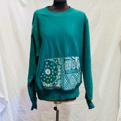 CARRÉ Womens  Size M Sweatshirt Green 