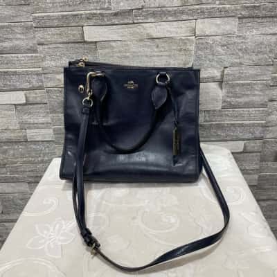 Coach Navy Blue Handbag