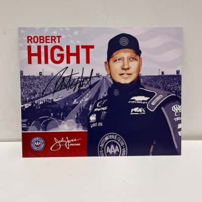 Set 15 Signed Autographed Drag Racing Hero cards