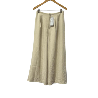 Womens Size 8 Wide Leg Pants Beige 