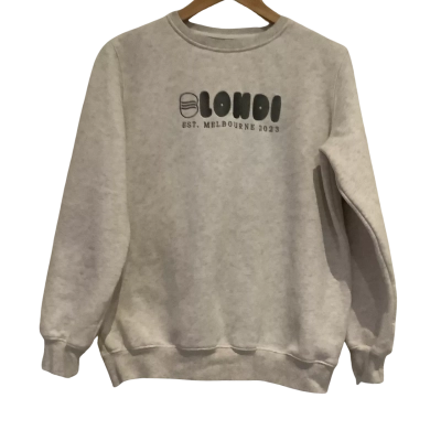 Blondi.    Grey Marle Sweater.     Size S 