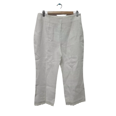 Posse Womens  Size M Capris Pants Cream 