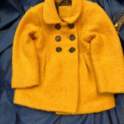  Kids  Size S Mustard Coat