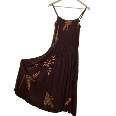  Womens  Size M Casual Dress Brown 