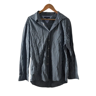 Tommy Hilfiger Mens  Size XL Long Sleeve Shirt Black  / Blue 