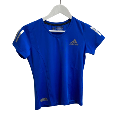 Adidas Womens  Size M Sports Top Blue 