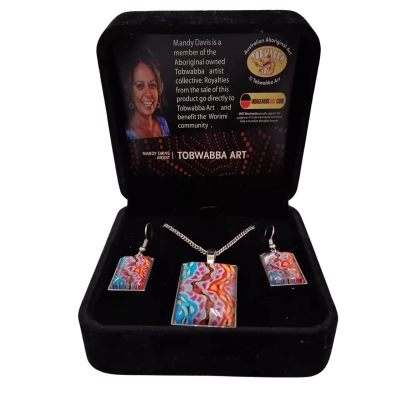  Tobwabba Art Womens Earrings / Necklace Multicoloured By Mandy Davis