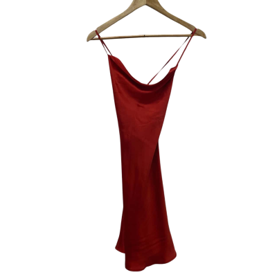  Womens  Size XXS Burnt Orange silk maison 