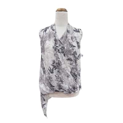 All Saints Womens Sleeveless Top Size 12 Floral / Grey 