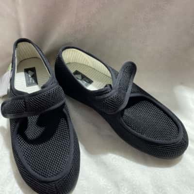 Bamboo Resistex Weave Fabric Shoes  Siz11/ 46 Black  - Brand New Still in Box