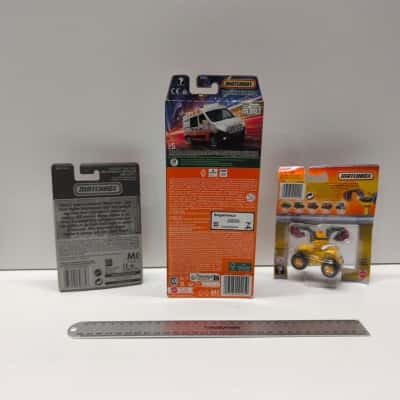 Matchbox Diecast Vehicle Lot Rescue 5 Pack (minus 1) Police Interceptor Big Rig Dexy AS IS 