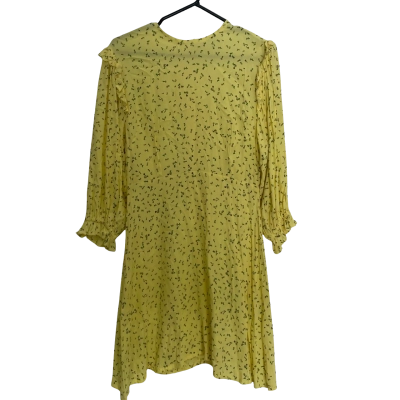 Faithfull The Brand Womens  Size 10 Floral Dress / Midi Dress Floral / Green / Pink  / Yellow 