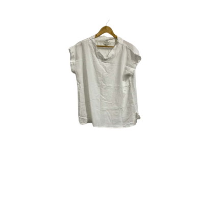 Orientique Womens  Size 14 Short Sleeve Top White 