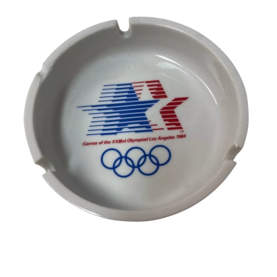 1984 Olympiad Los Angeles ashtray ( 1980) chipped