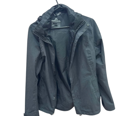 Kathmandu Womens  Size 12 Black Hooded Jacket 