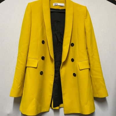 Zara Womens  Size S Mustard Blazer