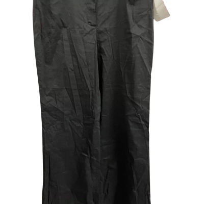 DKNY Womens Size 8 Mid Rise Wide Leg Trouser Black  