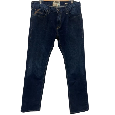 ARIAT Mens  Size 35 Slim Fit Jeans Navy Blue 