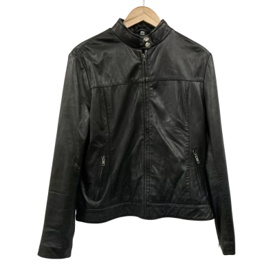 Golden Leather Womens Size 20 Leather Jacket Black