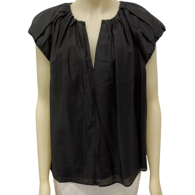Country Road Womens  Size 16 Drape shirt Black  