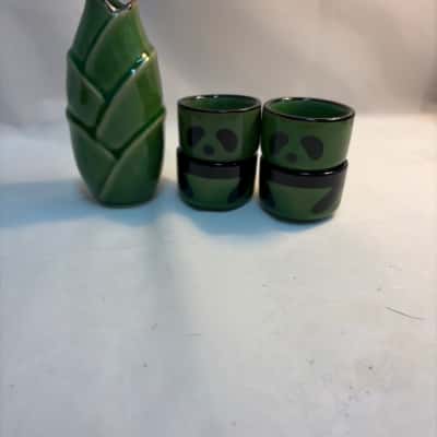 Bamboo shoot panda tea set 