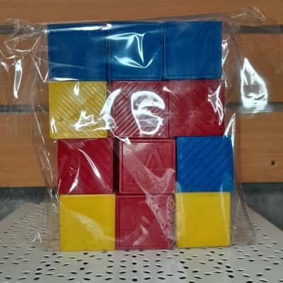 Vintage 1970s Tupperware Alphabet block toys