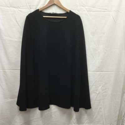  Ellis&Dewey Black Label Womens Size One Size Black Poncho
