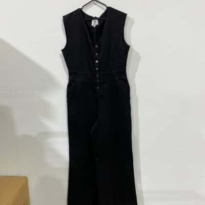 Queen The Label Denim Jumpsuit Womens  Size 20 Black  