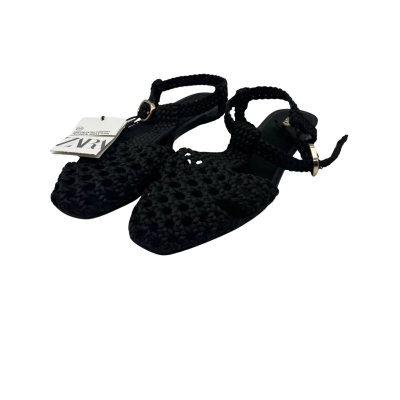Zara Womens  Size 39 Black Sandals