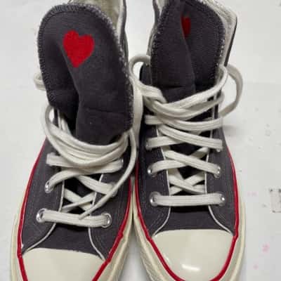 Converse Womens  Size 4 Trainers Black  / Blue / White 