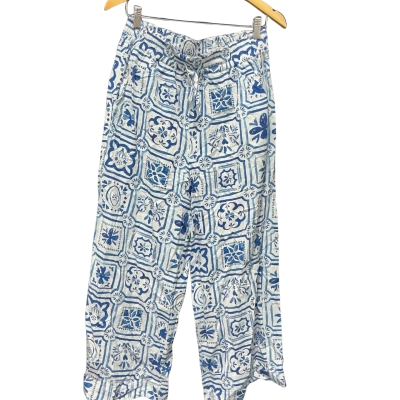 Elm Womens  Size 10 Blue / White pants